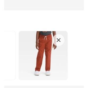 Boys Stretch Relaxed Fit Tapered Pull-on Pants Cat & Jack™ Brown 16 Husky New